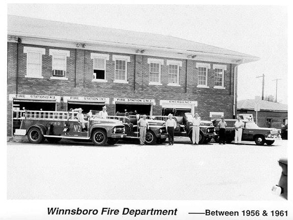 Winnsboro Fire Department 1956 to 1961
